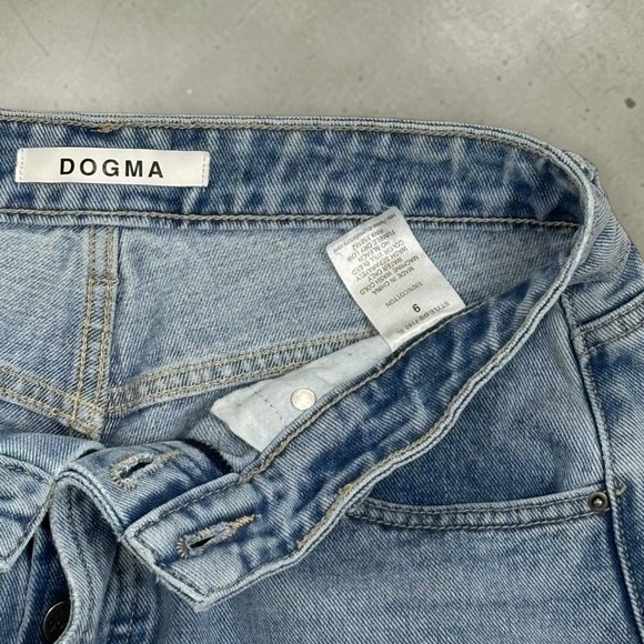 DOGMA Jeans Light Wash Blue Straight Leg Juniors Size 9 - Picture 11 of 11